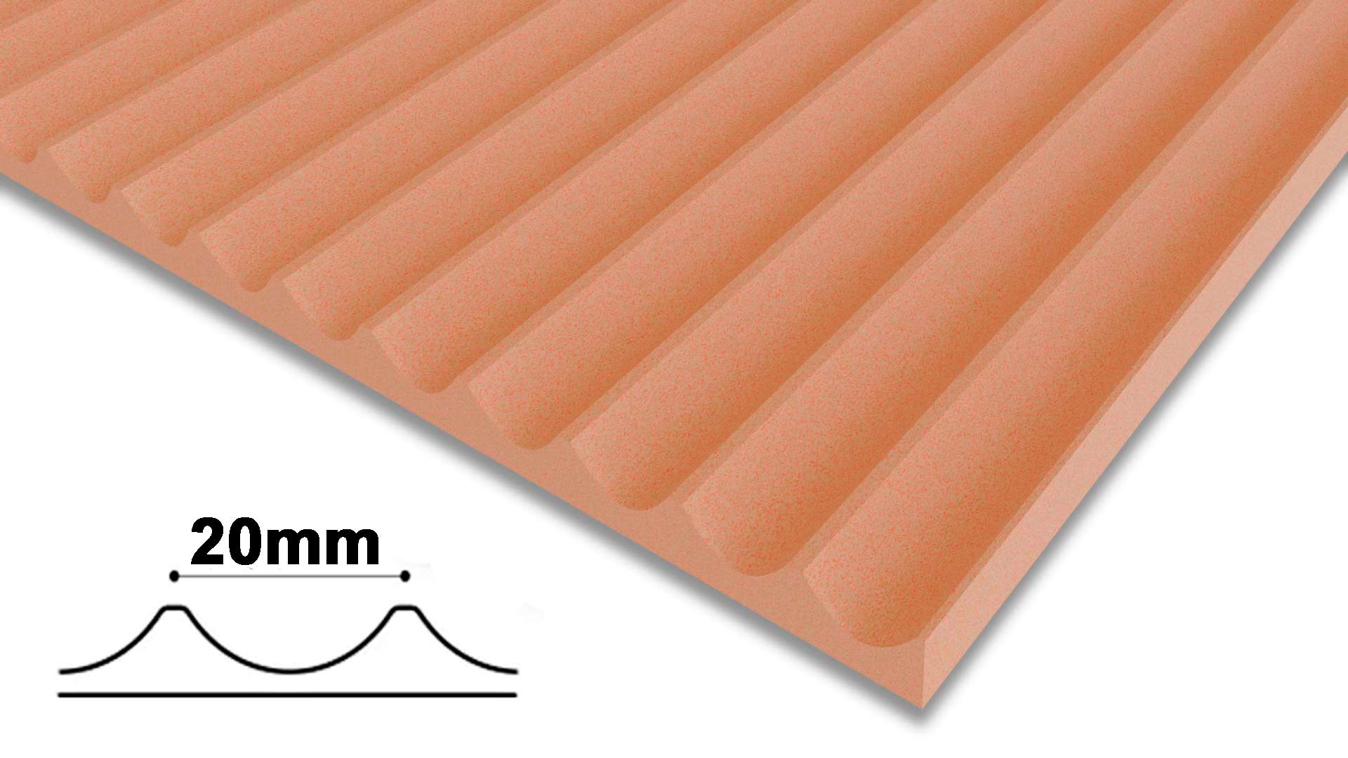 Fluted Fire Rated MDF Wall Panels 20mm Flutes Fluted Fire Rated MDF Wall Panels 20mm Flutes